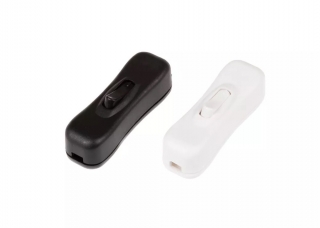 Vypínač kabelový bílý nebo černý